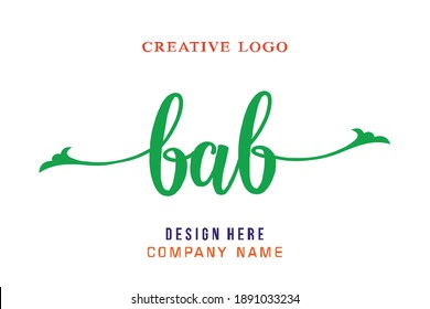 BAB lettering logo is simple, easy to understand and authoritative