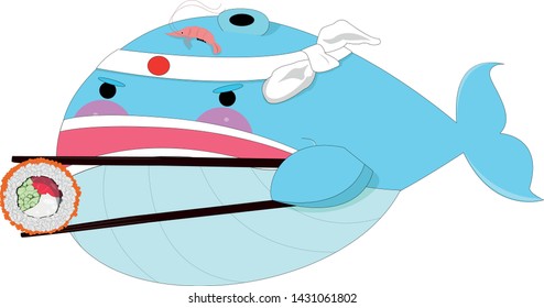 Bab whale is ready to give you some sushi:3
