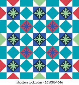 Baba and Nyonya Peranakan Tile and Mosaic pattern. Traditional seamless peranakan tile. Vintage Peranakan Chinese Tile found in Georgetown Penang - vector pattern template