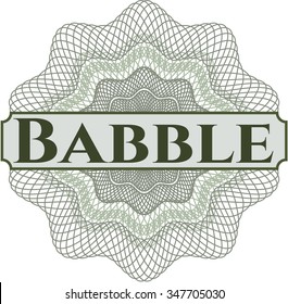 Babble abstrakte lineare Rosette