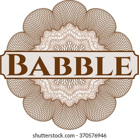 Babble abstract linear rosette