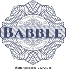 Abstrakte Babble Rosette