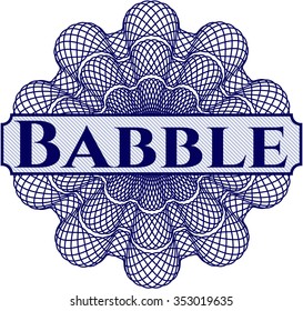 Abstrakte Babble Rosette