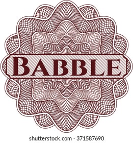 Abstrakte Babble Rosette