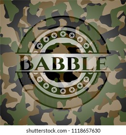 Babble camouflaged emblem