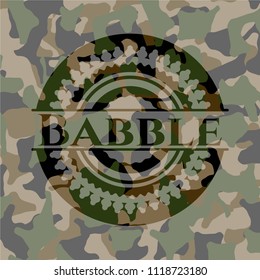 Babble camouflaged emblem