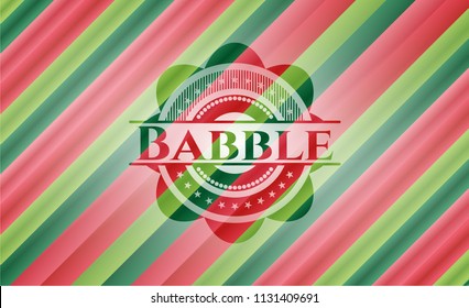 Babble christmas badge.