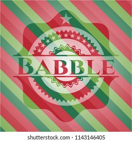 Babble christmas badge.