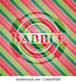 Babble christmas badge.