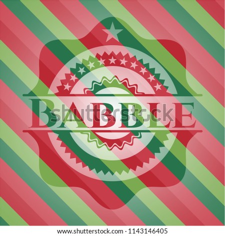 Babble christmas badge.