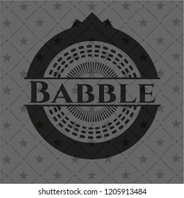 Babble dark emblem. Retro