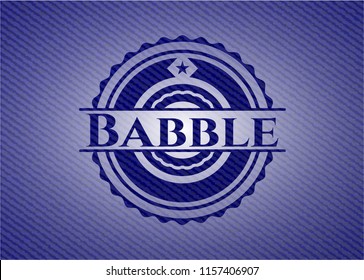 Babble with denim texture