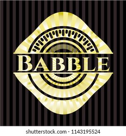 Babble gold badge or emblem