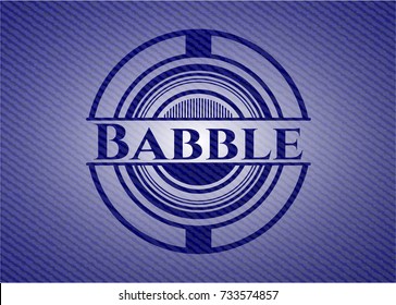 Babble with jean texture