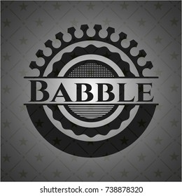 Babble realistic black emblem