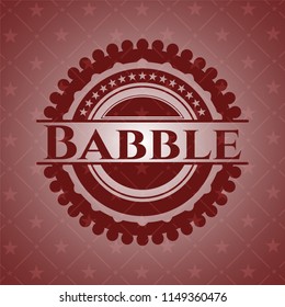 Babble red icon or emblem