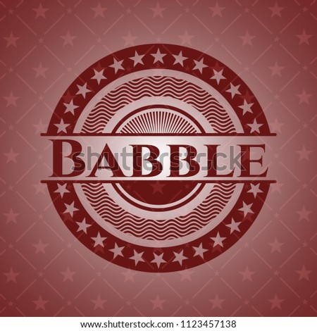 Babble retro red emblem