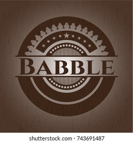 Babble retro style wood emblem