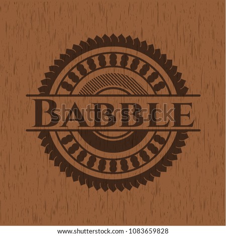  Babble retro wood emblem