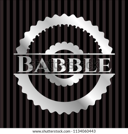 Babble silver badge or emblem