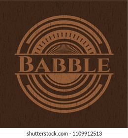  Babble wood emblem. Retro