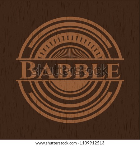  Babble wood emblem. Retro