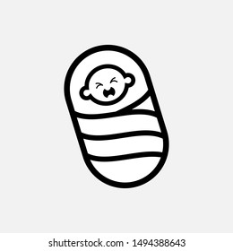 Babby Icon - Vector, Infant Sign and Symbols for Design, Presentation, Website or Apps Elements. 