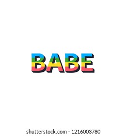 Babe, beauty sticker icon. Element of photo stickers icon for mobile concept and web apps. Sticker Babe, beauty icon can be used for web and mobile
