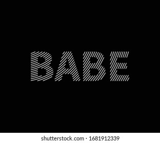 Babe Line Art, Babe Logo