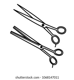 baber shop babershop scissor vector template
