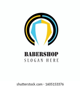 Babershop, Vector logo template design