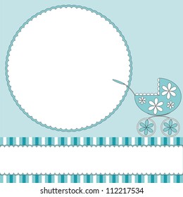Babies boy blue background