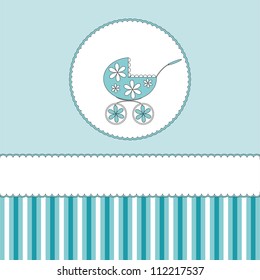 Babies boy blue background