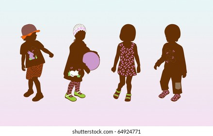 Babies fashionable clothes and shoes.