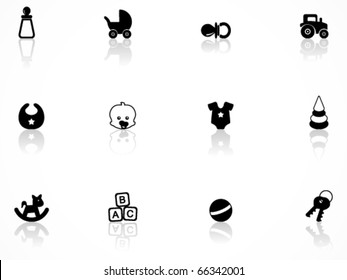 Babies icons set