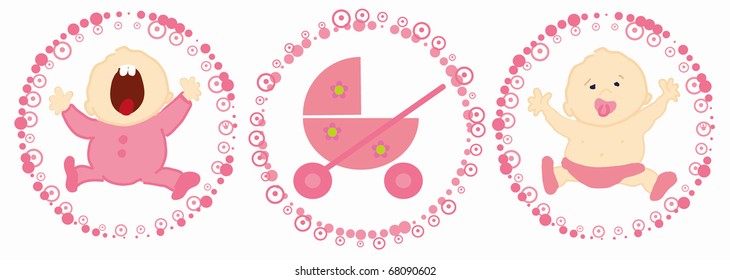 Babies labels - girl