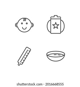 babies set icon, isolated babies set sign icon, vector illustration