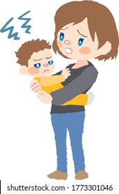 Babies who don't want to be carried by their mothers.