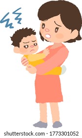 Babies who don't want to be carried by their mothers.