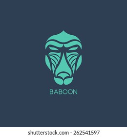 Baboon logo vector