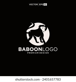 Baboon Monkey Logo Simple  Clean design