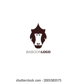 Baboon Monkey Logo Simple Design