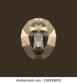 Der Baboon-Polygon-Vektorgrafik