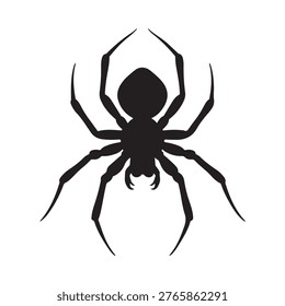 Baboon Spider Tarantula Silhouette Vector Illustration