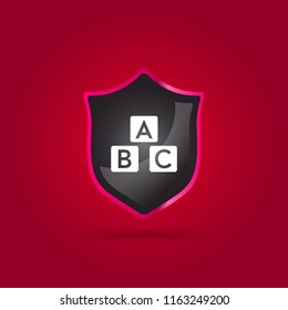 Baby abc cubes icon