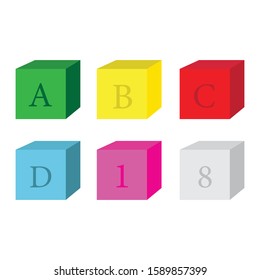 Baby ABC Toys Clip Art Design Vector Illustration Image