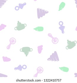Baby abstract design. Seamless pattern background. Vector illustration