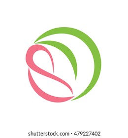 baby abstract logo, abstract logo design, circle abstract logo design