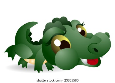 Baby Alligator - Vector