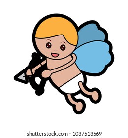 baby angel with bow and arrow  icon image 